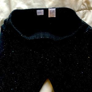 GAP girls size M black with sparkle leggings